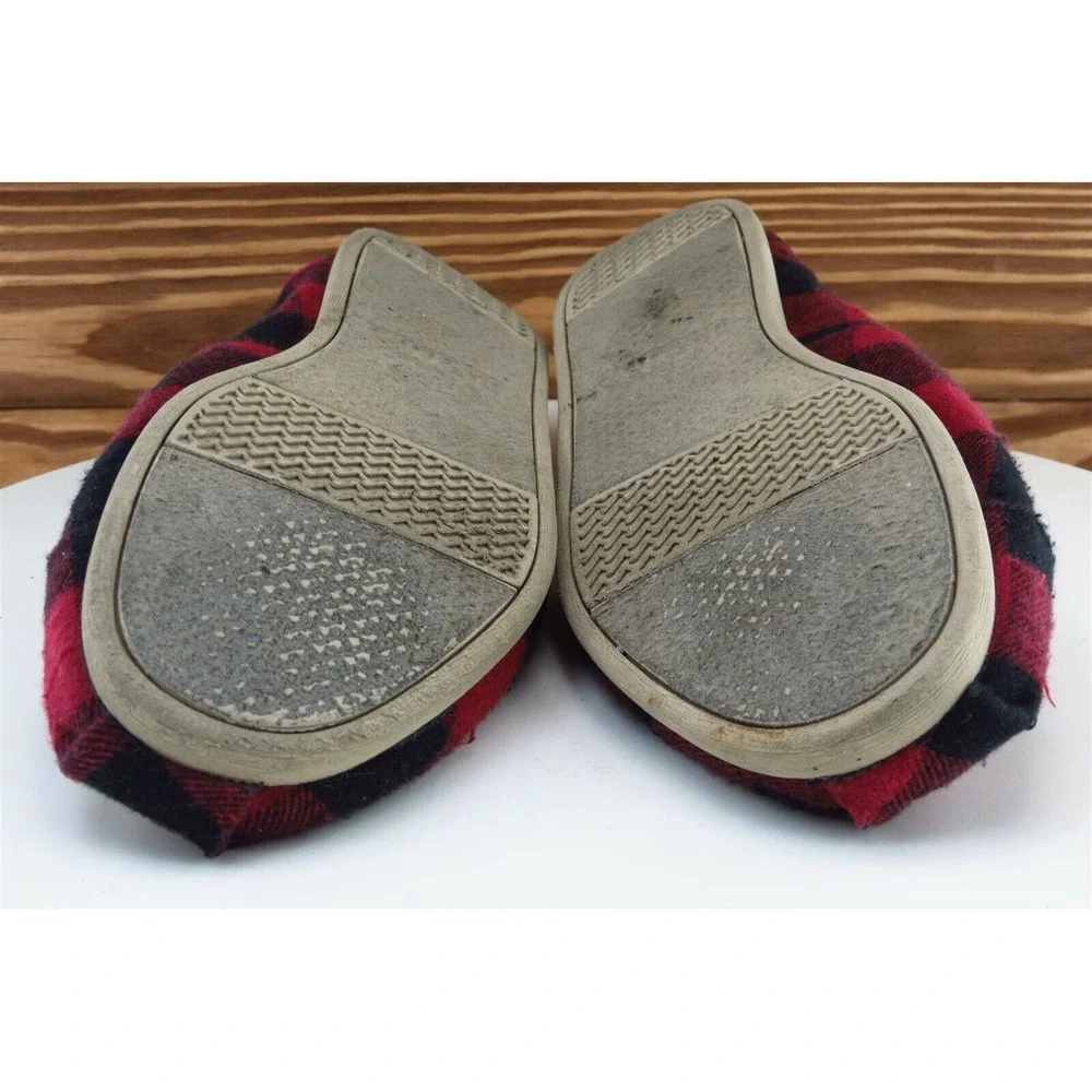 Toms Size 8.5 M Red Flat Fabric Men‎ Shoes